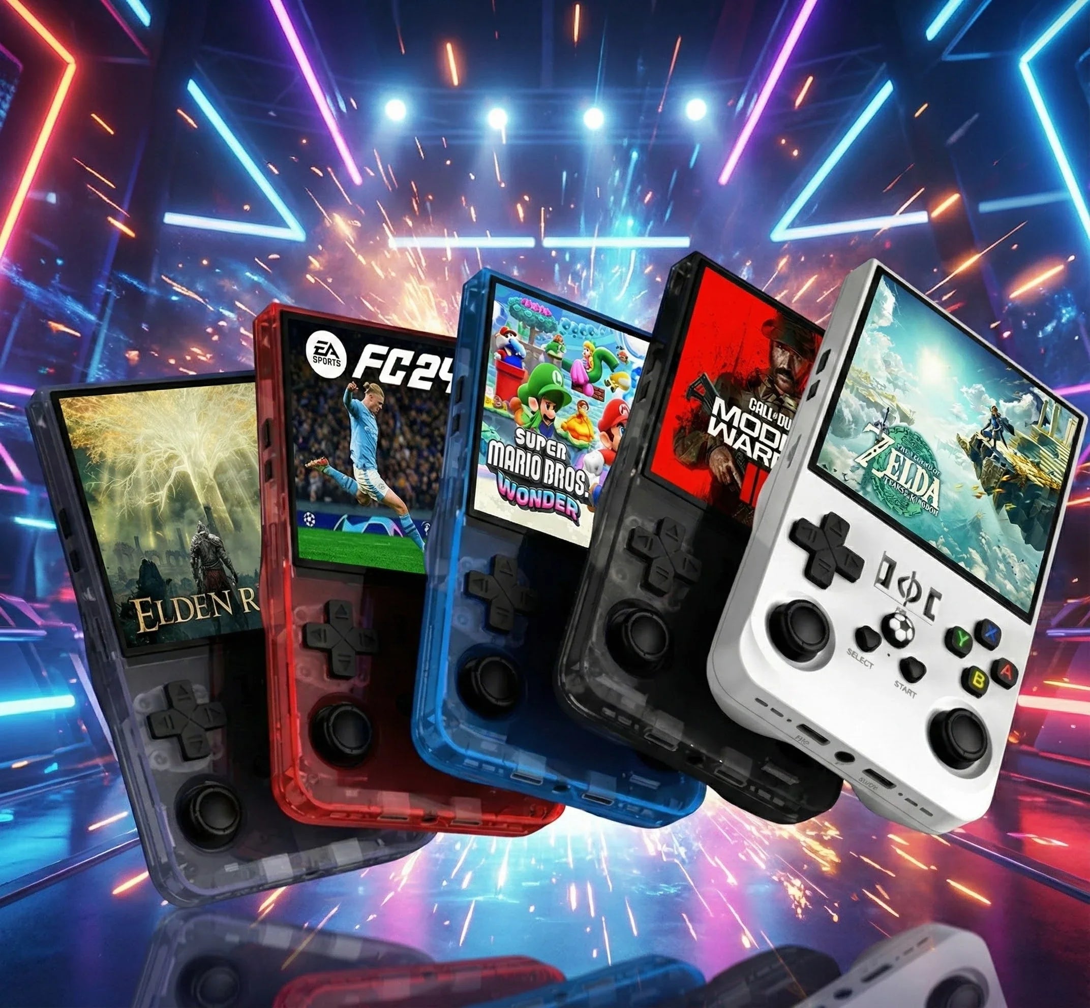 R36 Max Retro Handheld Konsole mit 4 Zoll IPS Bildschirm